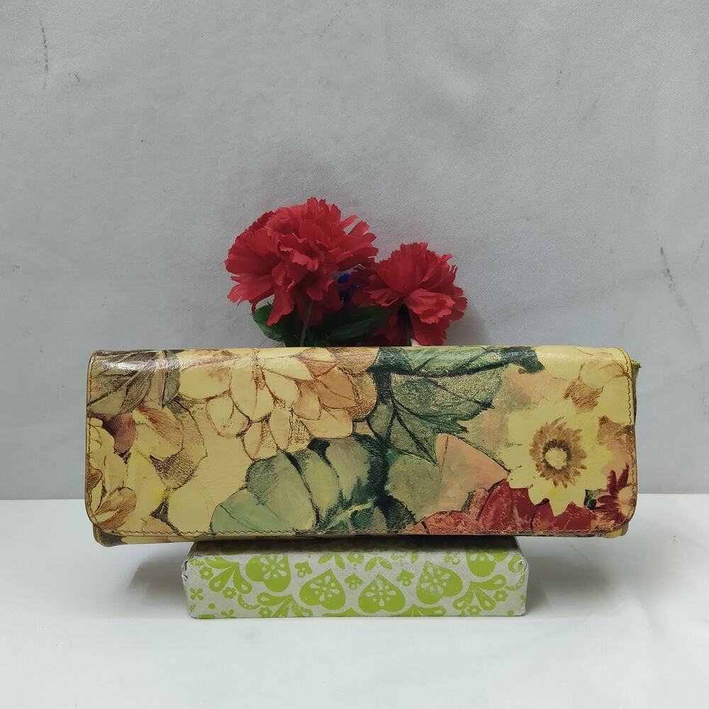 Maurizio Taiuti Multicolor Leather Floral Long Wallet